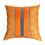 Thumbnail: Orange georgette jacquard pleated cushion