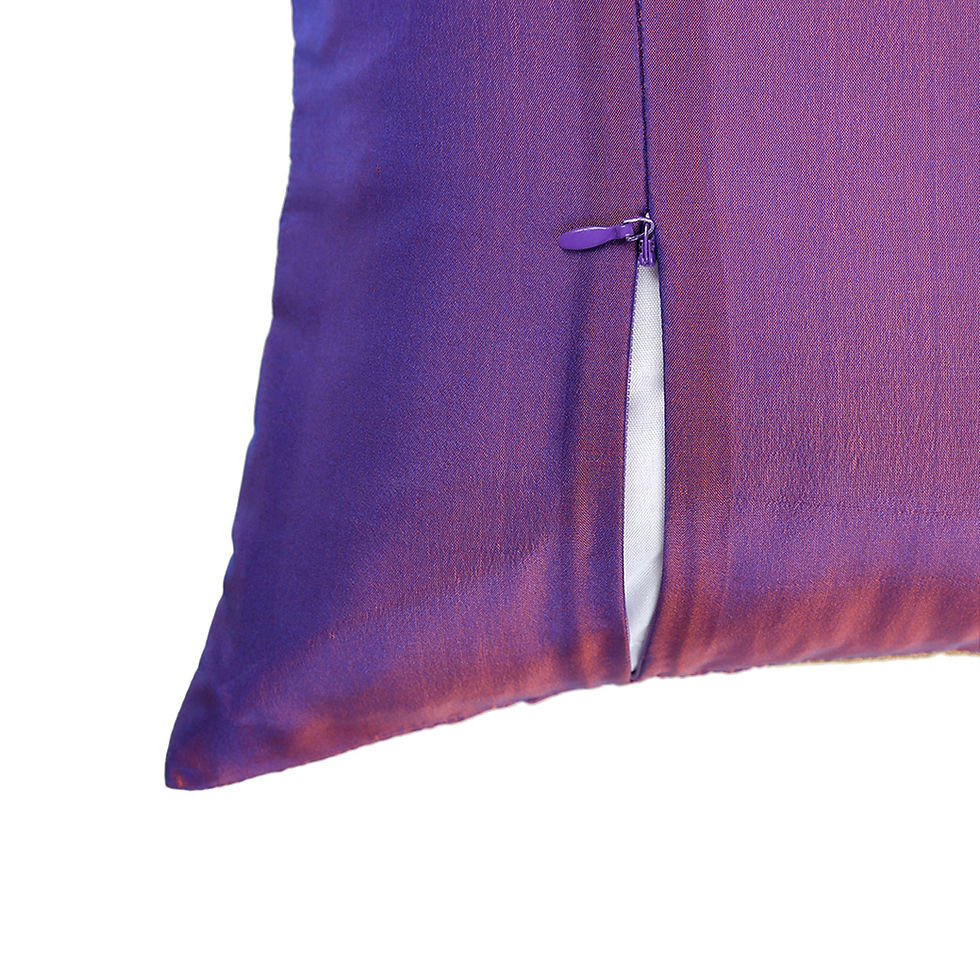 Thumbnail: Violet Jacquard cushion cover 12"x18"