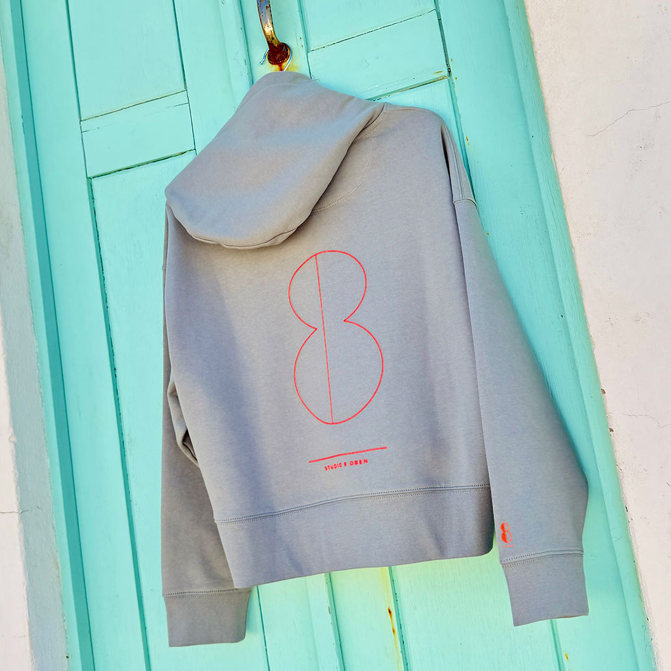 Miniaturbild: Boxy Unisex-Hoodie, misty grey
