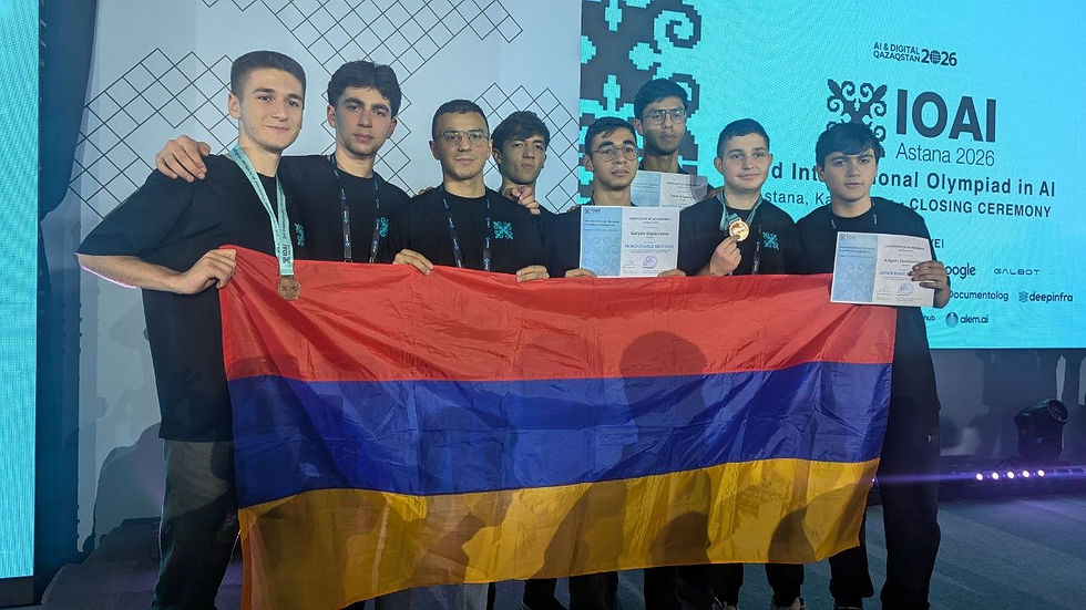 Armenian Students Take Two Bronze Medals at International AI Olympiad in Kazakhstan