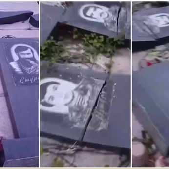 Cemetery of Fallen Armenian Soldiers Desecrated by Azerbaijanis in Occupied Artsakh