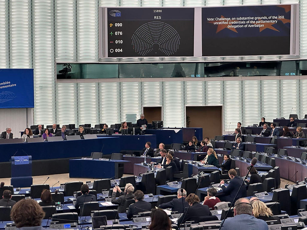 Azerbaijani Delegation Suspended for One Year from PACE Due to Human Rights Concerns