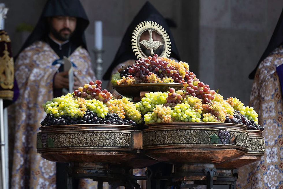 Armenian Churches Celebrate the Assumption of the Virgin Mary With Grape Blessing