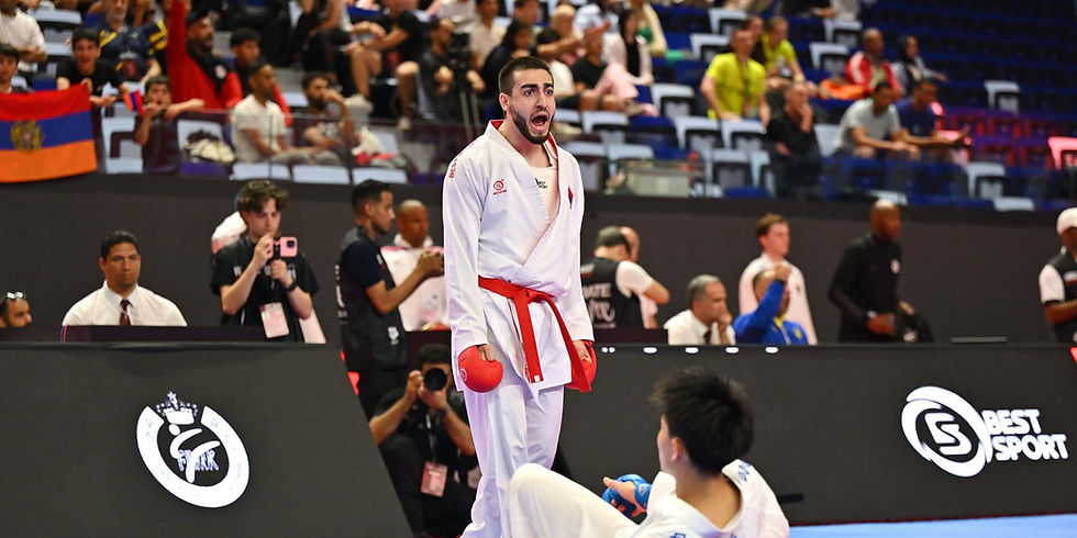 Armenia’s Suren Harutyunyan Takes Silver After One-Point Loss in Karate Final