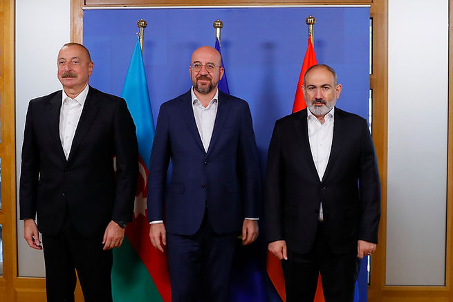 Pashinyan, Aliyev, and Michel Hold Key Meeting in Brussels