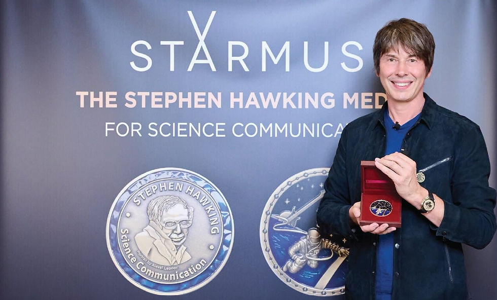 Armenian Astrophysicist Garik Israelian and Queen’s Brian May Honor Physicist Brian Cox With Stephen Hawking Medal