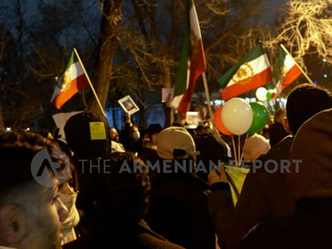 Iranians in Yerevan Protest Deadly Crackdowns and Communication Blackouts at Home