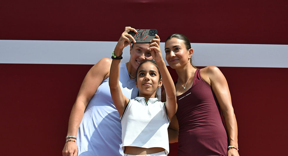 Armenia’s Tennis Stars Elina Avanesyan and Alina Charaeva Hit the Court With 200 Young Players in Tsaghkadzor