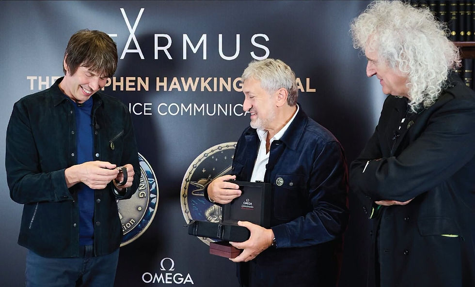 Armenian Astrophysicist Garik Israelian and Queen’s Brian May Honor Physicist Brian Cox With Stephen Hawking Medal