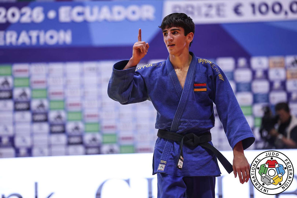 Armenia’s Narek Davtyan Wins Silver at World Cadet Judo Championships