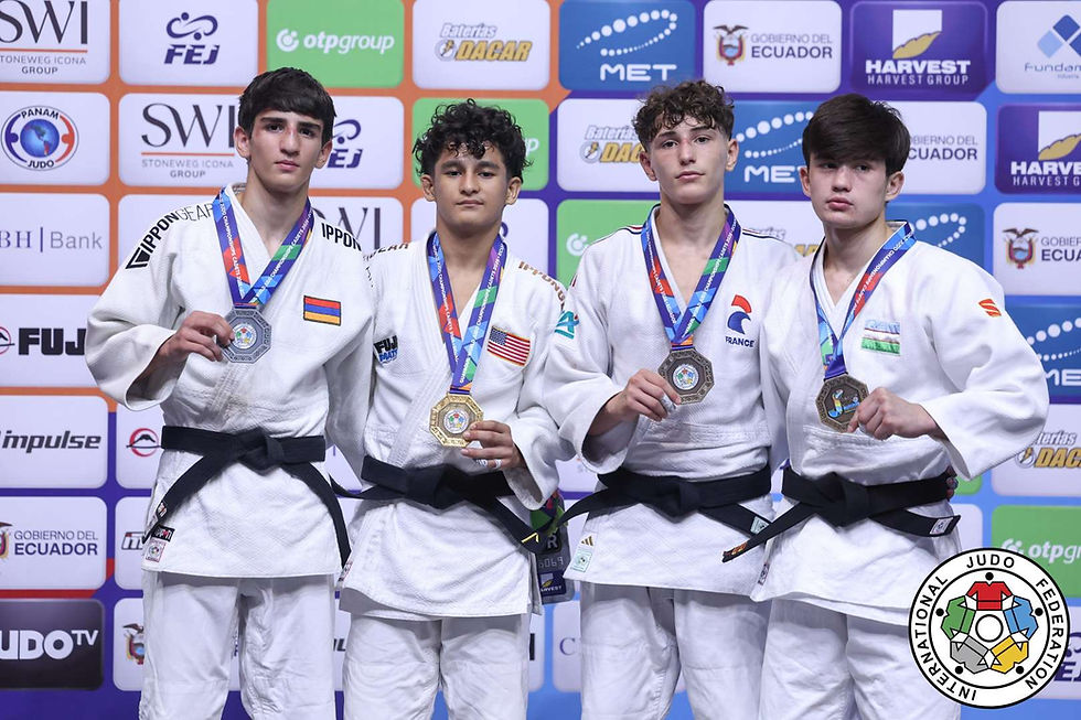 Armenia’s Narek Davtyan Wins Silver at World Cadet Judo Championships