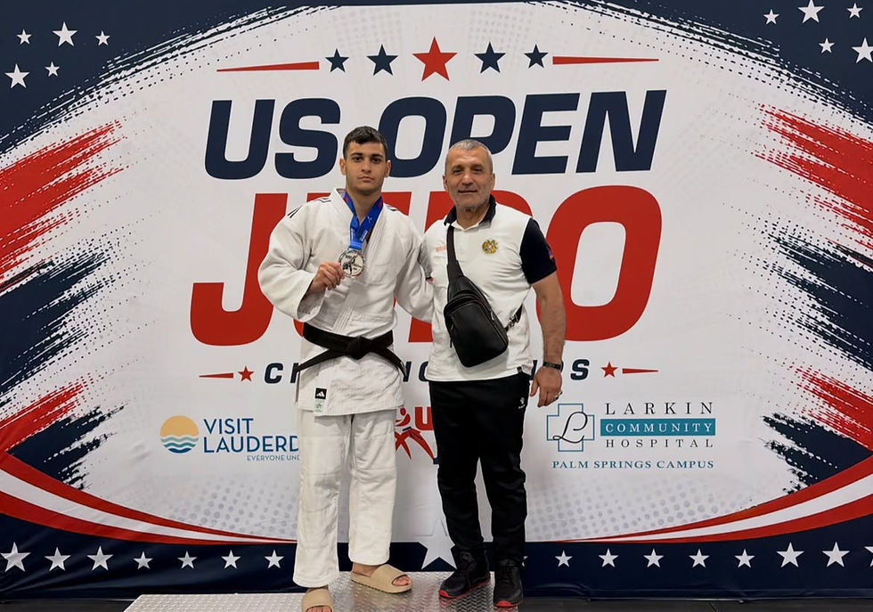 Armenian Judoka Vahagn Ghazaryan Wins Silver at 2026 U.S. Open Championships