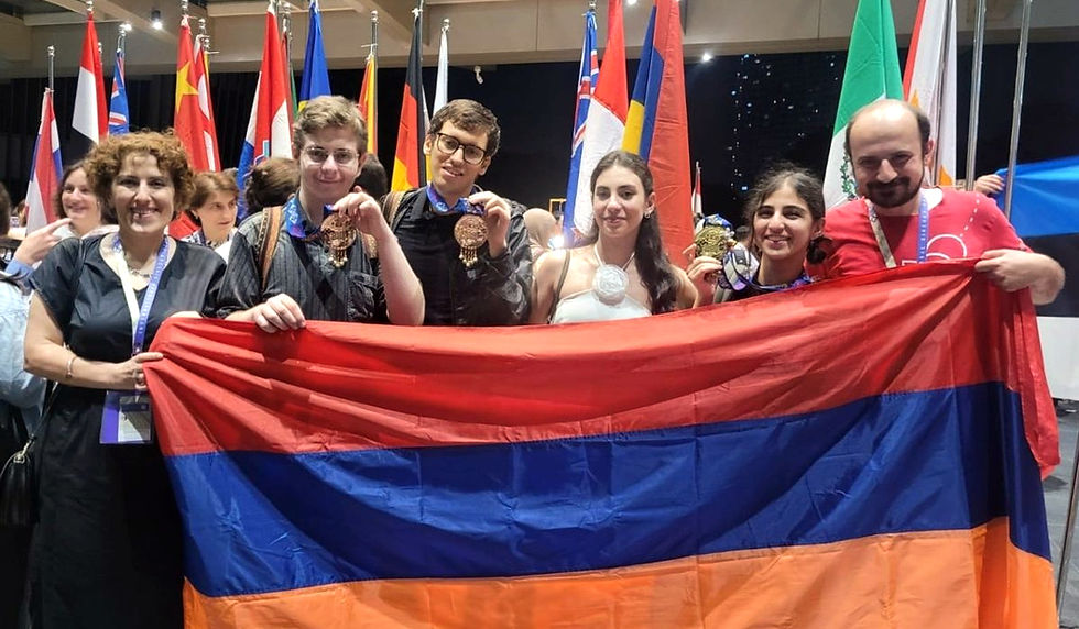 Armenian Students Win Gold and Two Bronze Medals at the International Biology Olympiad