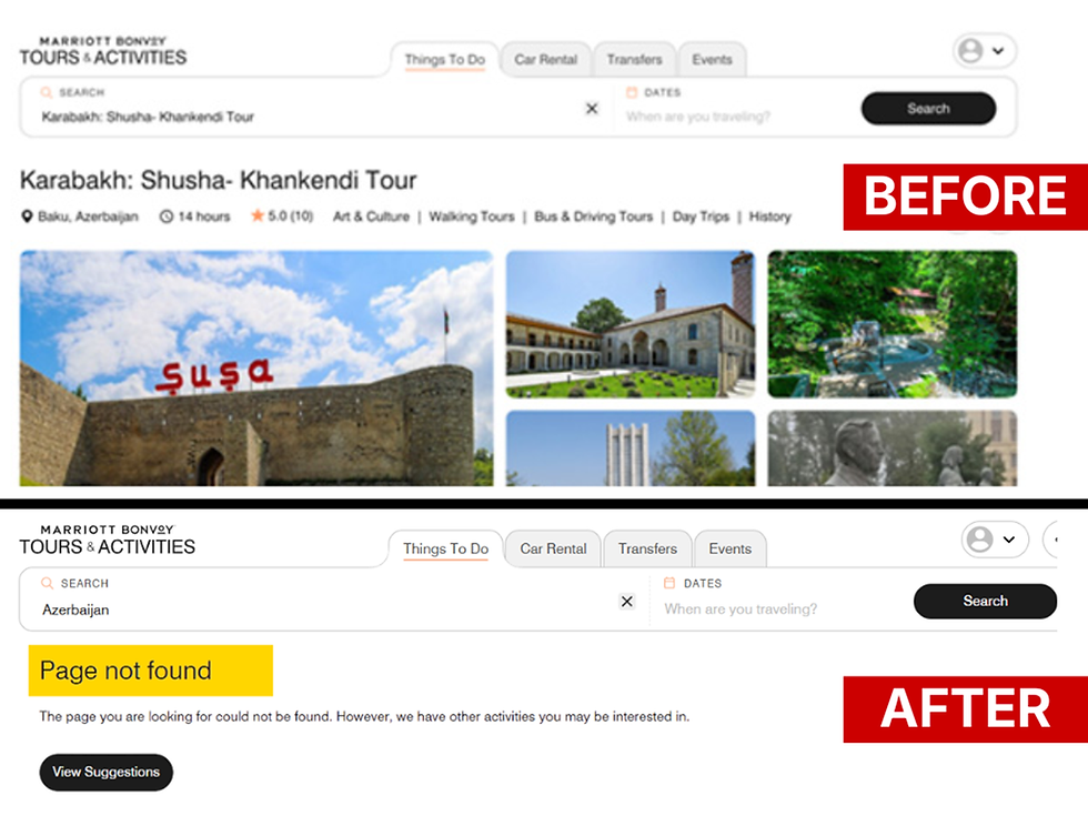 Marriott Removes Controversial Artsakh Tour After Global Armenian Advocacy Campaign