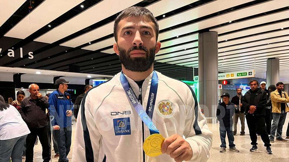 Armenia Welcomes Home World Champion Karen Aslanyan After Golden Victory Over Azerbaijani Rival