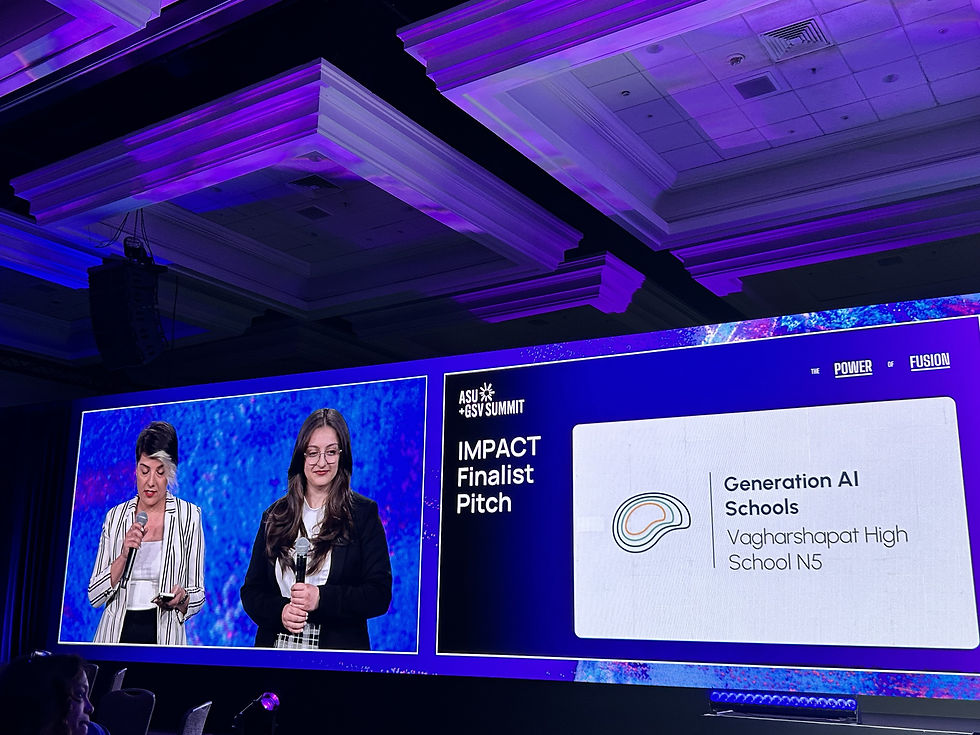 Armenia Named Top-2 Global Finalist for AI Education Program at ASU+GSV Summit