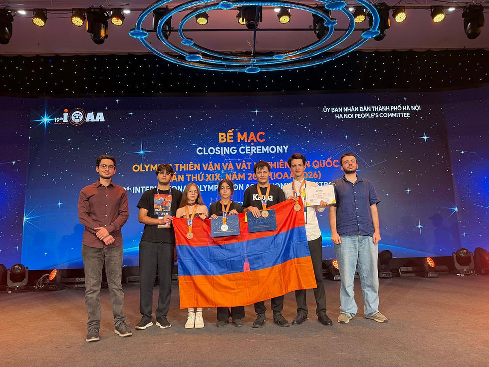 Armenian Students Win Four Medals at International Astronomy Olympiad in Vietnam