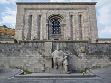 Armenian Lacrosse Coach Reads From Gospel of Mark at Mesrop Mashtots Statue