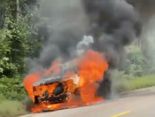 VÍDEO - CAMINHONETE PEGA FOGO A CAMINHO DE VILHENA NA BR-174/364