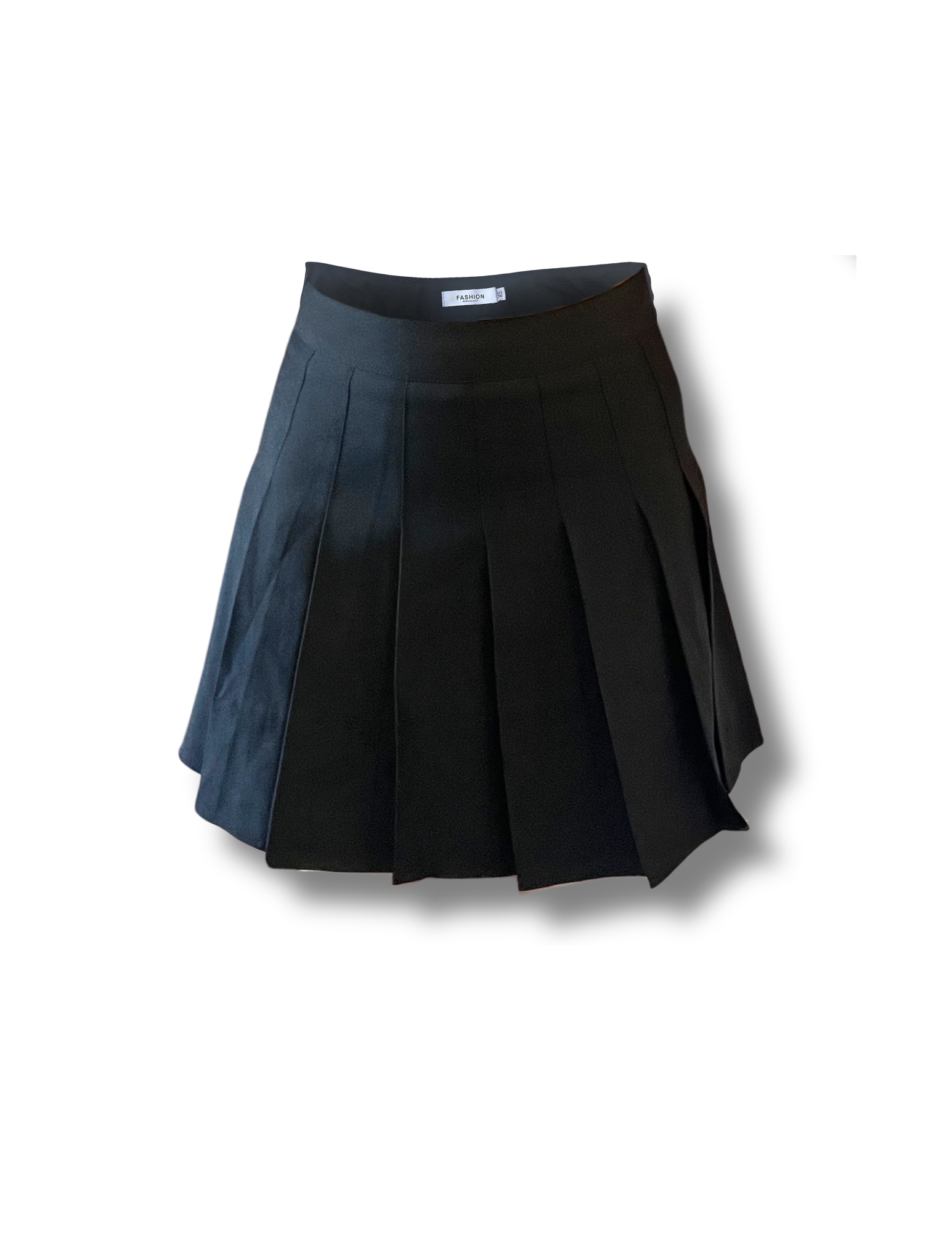 Pleated black tennis skirt