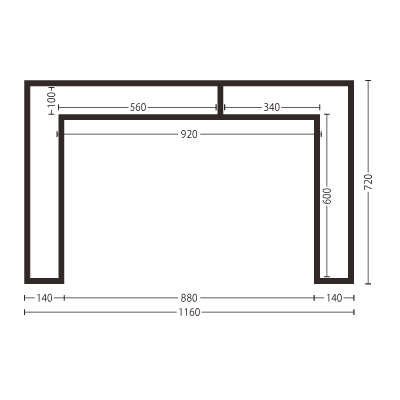 コンソールテーブル abode SHOJIシリーズ SHOJI - Large Console | abode