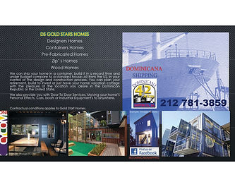 Shipping adds Pre-Fab Homes Dominicana Shipping
