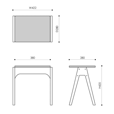 サムネイル： DENIM - Stool