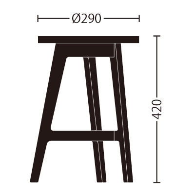 abode* F2A stool 日本製　スツール　北欧　デザイナー F2A | abode