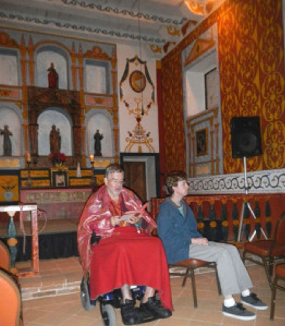 Father John Yanek at the Presidio Chapel, December 12, 2012. Photo by Jarrell C. Jackman,