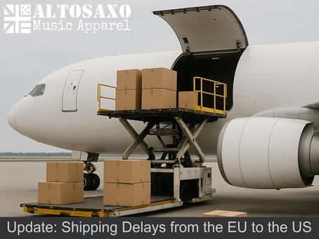 Update on shipping delays affecting orders from the European Union to the United States.