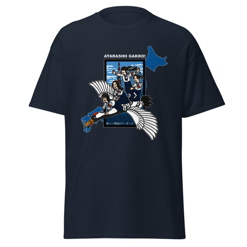 新しい学校のリーダーズ　ATARASHII GAKKO! 青春日本代表Tシャツ NEW GOODS! Tシャツ👕🔥 一時帰国TEE (WHITE・ACID BLUE) じゃ