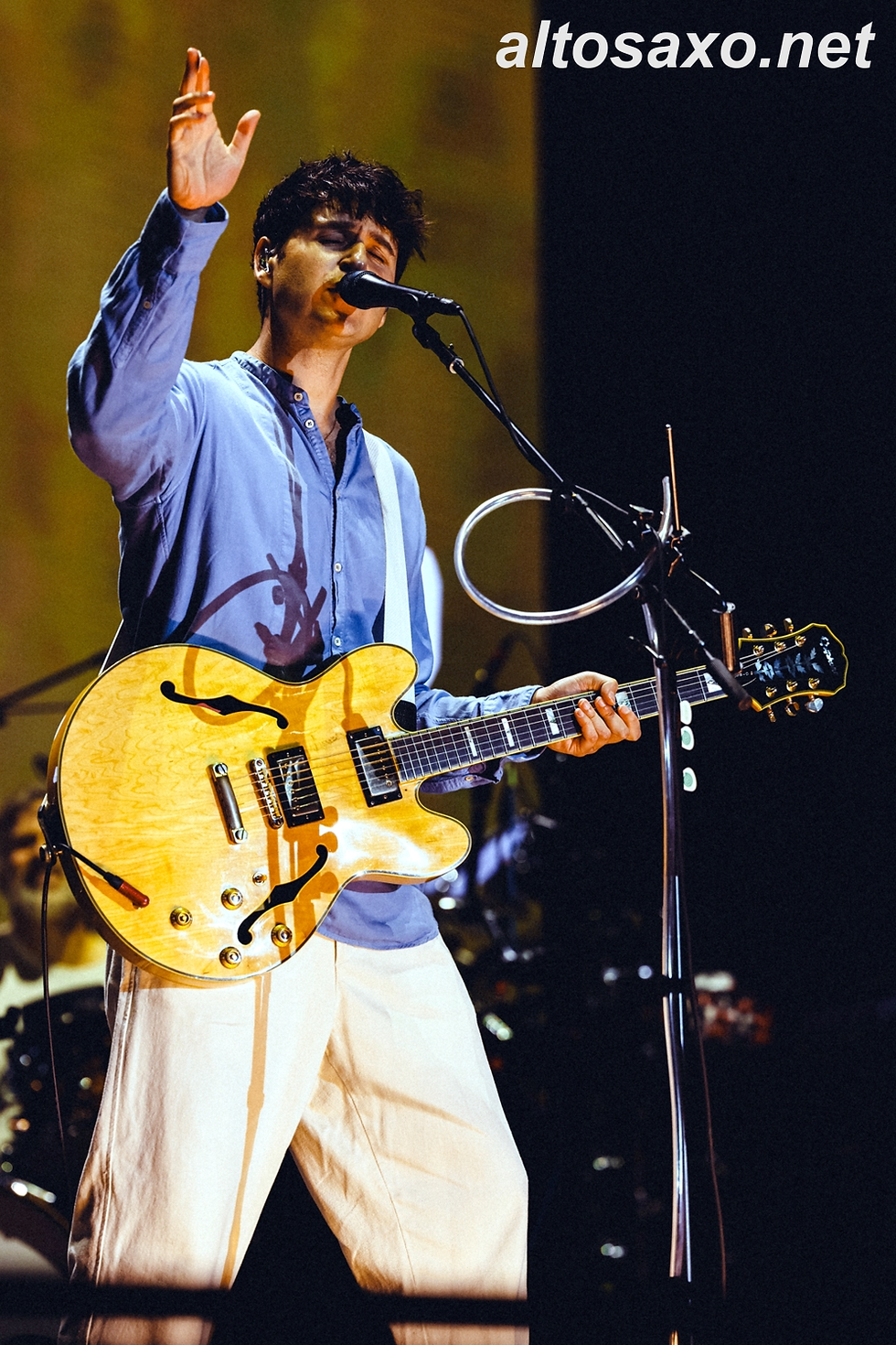 Ezra Koenig of Vampire Weekend performs at Primavera Sound Barcelona 2024.