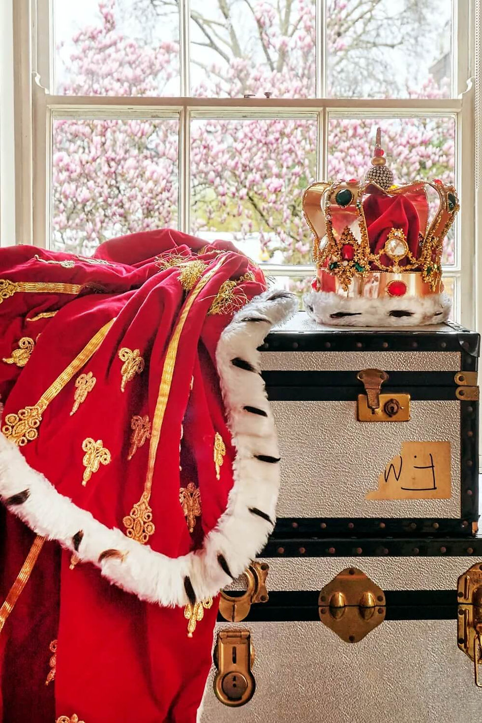 Freddie Mercury’s crown and accompanying cloak.