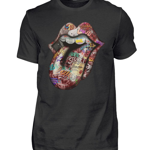 Rolling Stones Street Art T-Shirt Men
