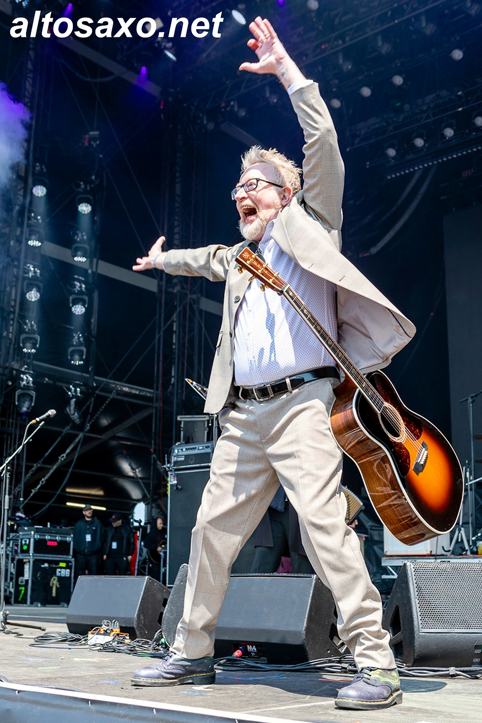Dave King of Flogging Molly performs at Rock am Ring 2023 in Nürburg, Germany on June 2, 2023.