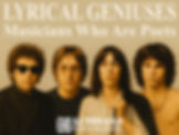 Lyrical Geniuses: Musicians Who Are Poets