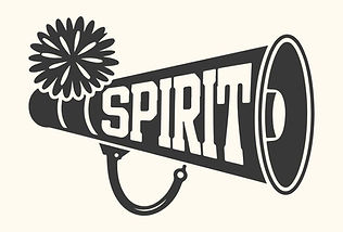 art-of-a-megaphone-with-the-word-spirit-emblazoned-on-its-side-topped-with-a-fluffy-pompom