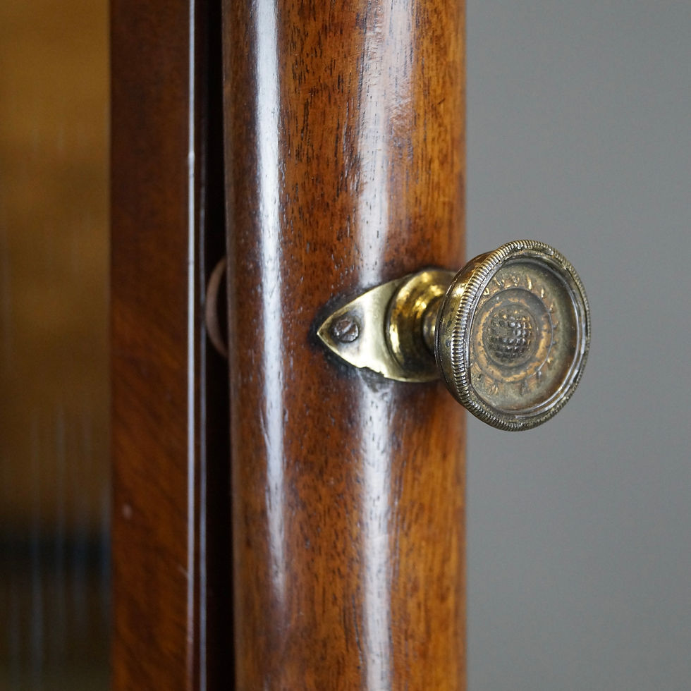 Thumbnail: A Fine George III Mahogany Cheval Mirror