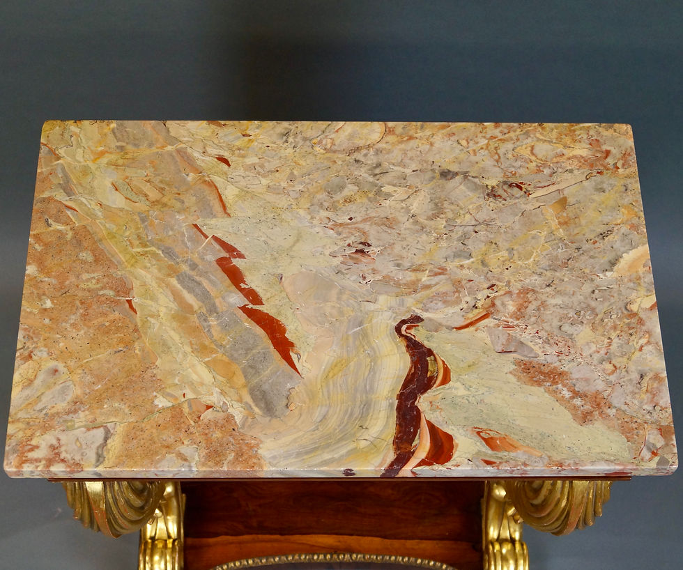 Thumbnail: An Extravagant Regency Rosewood Console