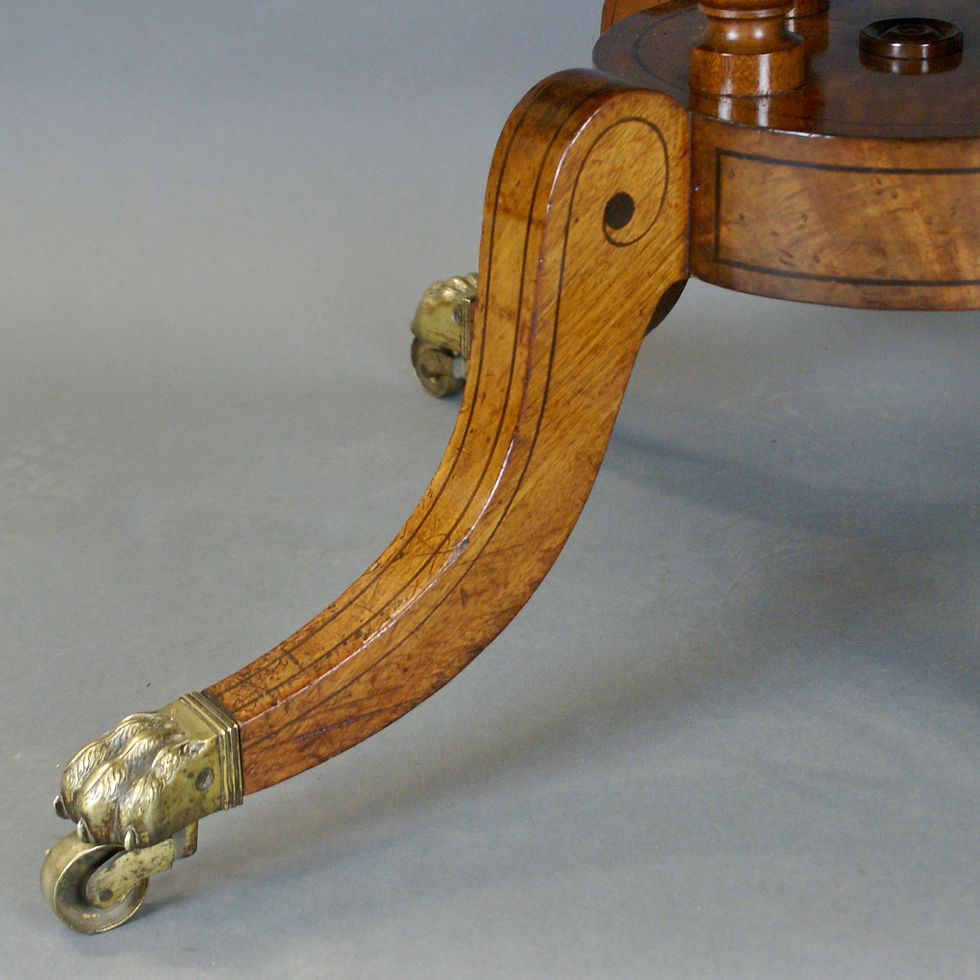 Thumbnail: A Regency Mahogany Drum Table