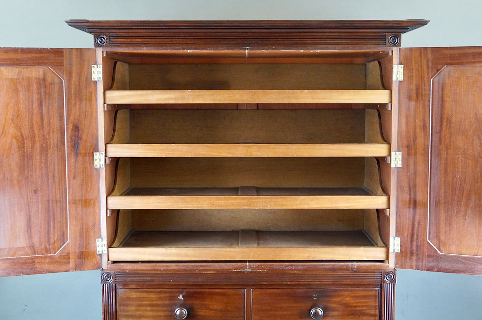 Thumbnail: A Superb Quality Cuban Mahogany Linen Press