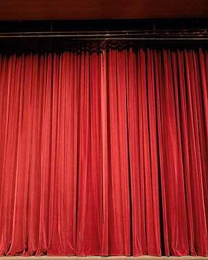 Red Stage Curtains
