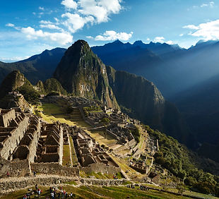 Scenic view of Machu Picchu