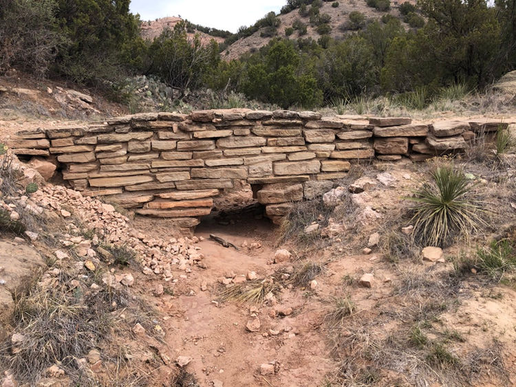 Bridge built by the CCC on the upper CCC Trail at Palo Duro Canyon