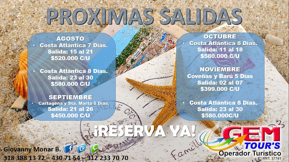 proximas salidas 1