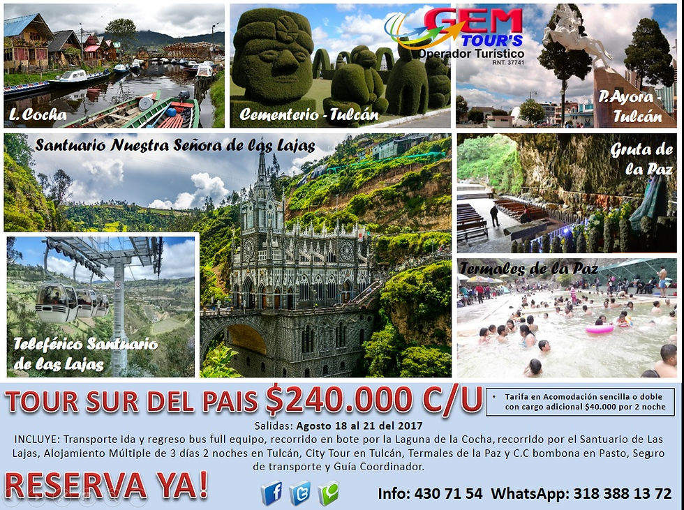 sur del pais 18 agosto