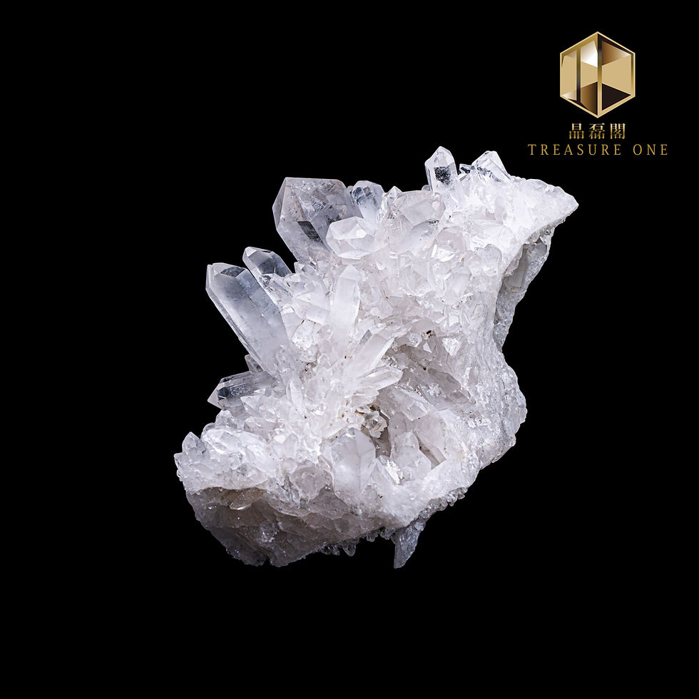 縮圖：巴西白水晶簇原礦 (編號112)