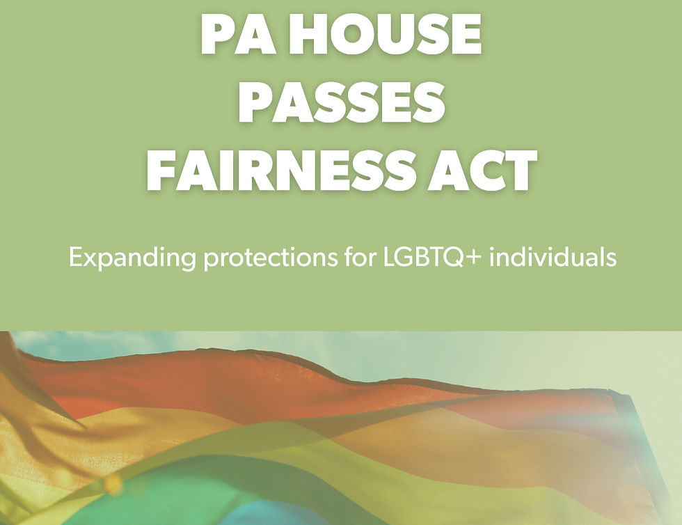 Pennsylvania House Advances Fairness Act, Expanding LGBTQ+ Protections