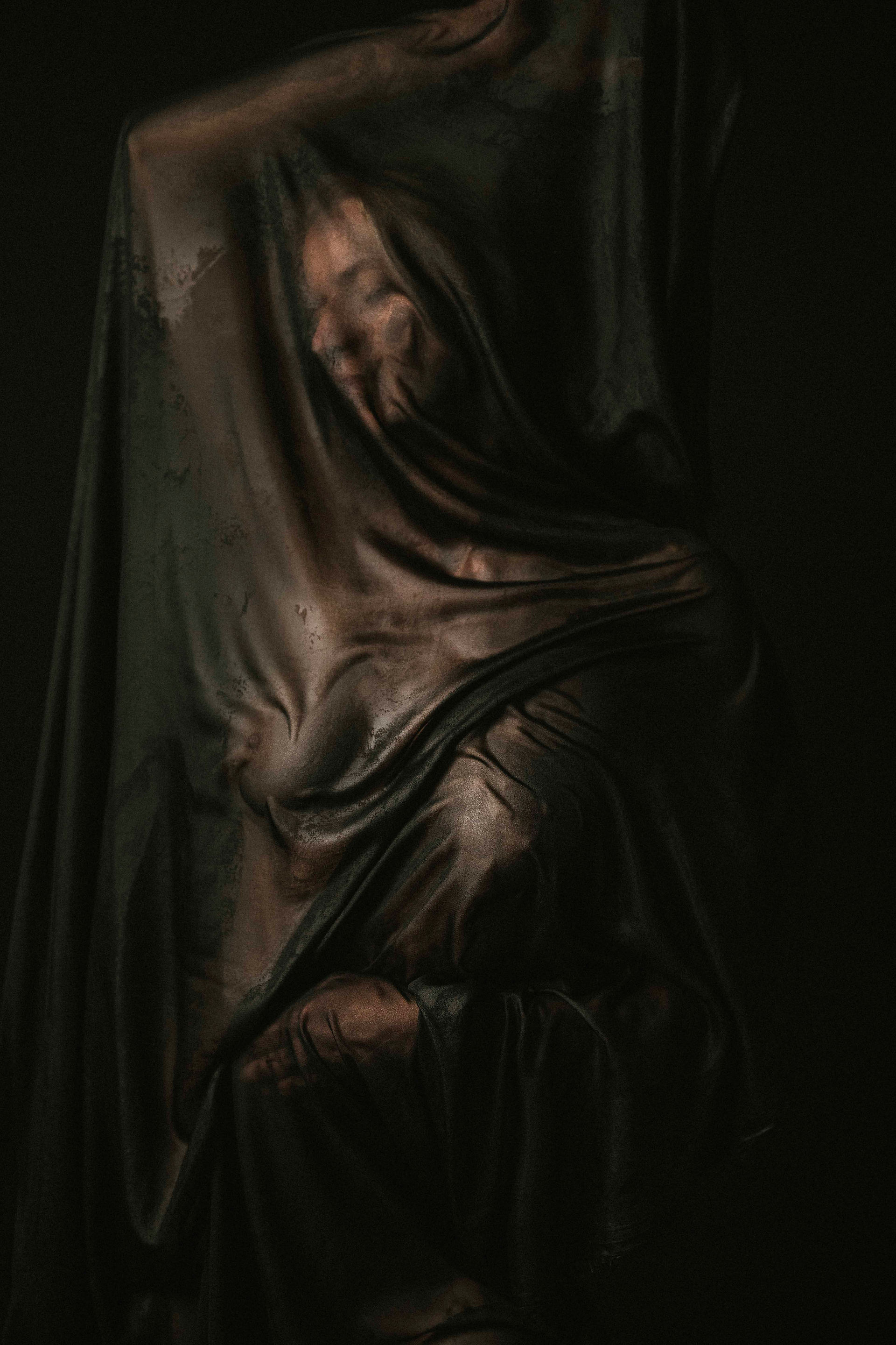implied nude photography of woman in Bradford County PA studio