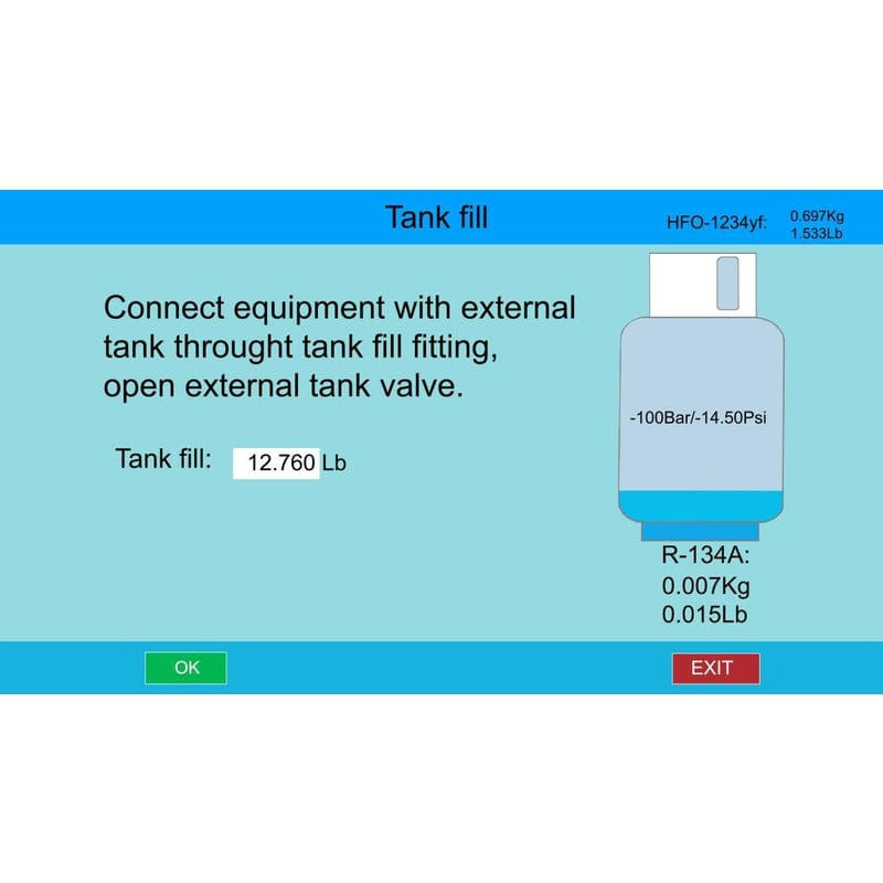 Thumbnail: Bludee AC400D Auto Recovery Recycle Recharge Dual Machine for both R134A and...